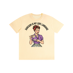 Sarcasmismylovelanguage,lovelanguage,funny,sarcastic,retro,1950s,tee,tshirt