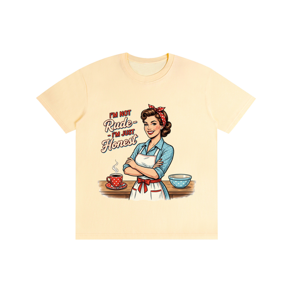 Imnotrudeimjusthonest,retro,1950s,funny,sarcastic,tee,tshirt