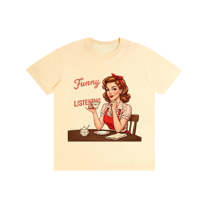 Itsfunnythatyouthinkimactuallylistening,retro,1950s,funny,sarcastic,Tee,tshirt