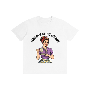 Sarcasmismylovelanguage,sarcastic,funny,retro,1950s,tee,tshirt