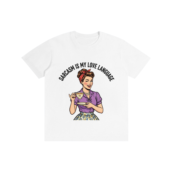 Sarcasmismylovelanguage,sarcastic,funny,retro,1950s,tee,tshirt
