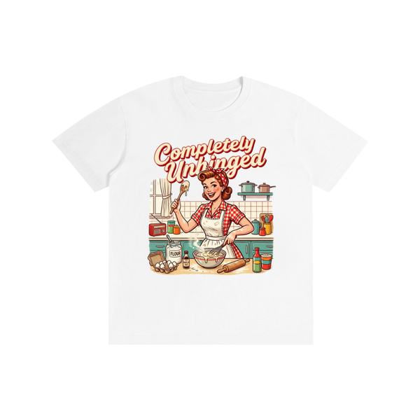 Completelyunhinged,tee,tshirt,1950s,retro,funny,sarcastic