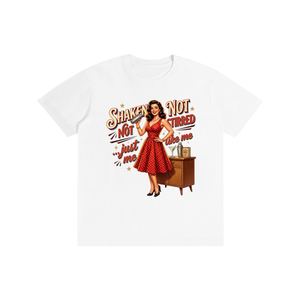Shakennotstirred,retro,funny,1950s,sarcastic,tee,tshirt
