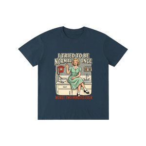 itriedtobenormalonce,funny,sarcastic,retro,1950s,tee,tshirt