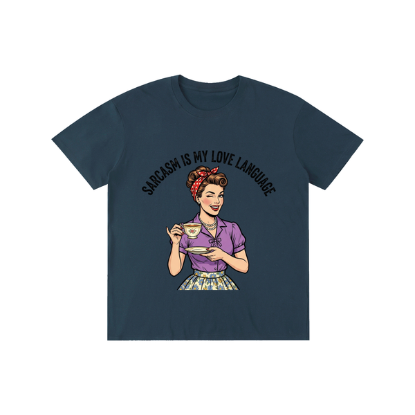 Sarcasmismylovelanguage,sarcastic,funny,retro,1950s,tee,tshirt