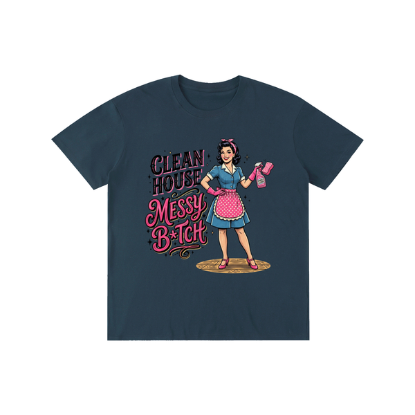 Cleanhouse,messyb,Retro,1950s,funny,sarcastic,tee,tshirt