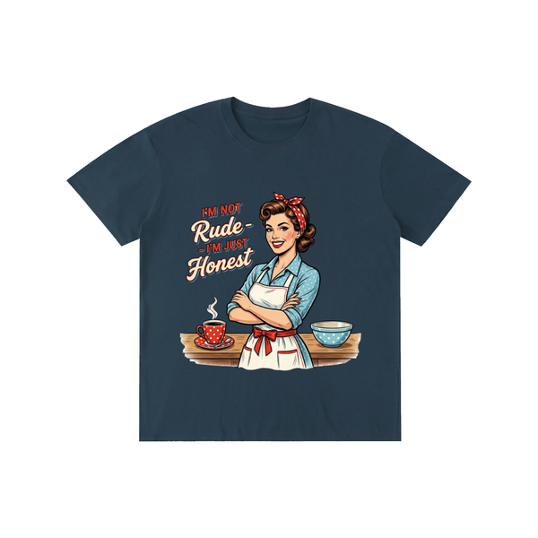 Imnotrudeimjusthonest,retro,1950s,funny,sarcastic,tee,tshirt