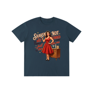 Shakennotstirred,retro,funny,1950s,sarcastic,tee,tshirt