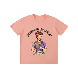 Sarcasmismylovelanguage,sarcastic,funny,retro,1950s,tee,tshirt