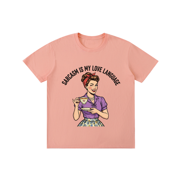 Sarcasmismylovelanguage,sarcastic,funny,retro,1950s,tee,tshirt