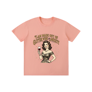 Iammadeoutofglitterwineandanxiety,retro,1950s,funny,sarcastic,tee,tshirt