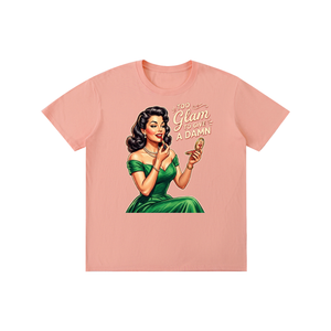 Tooglamtogiveadamn,retro,1950s,funny,sarcastic,tee,tshirt