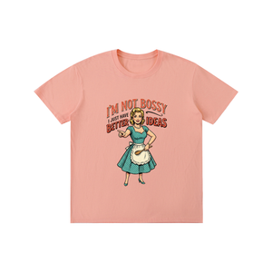 Imnotbossyijusthabebetterideas,sarcastic,funny,retro,1950s,tee,tshirts