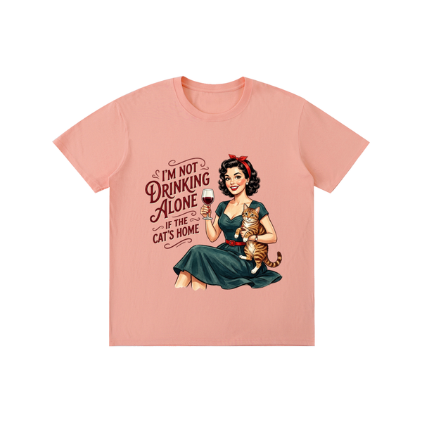 Imnotdrinkingalone,funny,sarcastic,retro,1950s,tee,tshirt