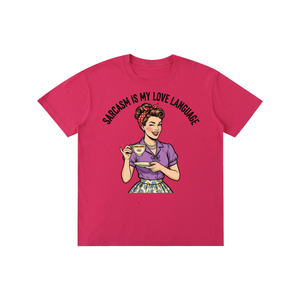 Sarcasmismylovelanguage,lovelanguage,funny,sarcastic,retro,1950s,tee,tshirt