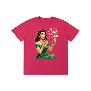 Tooglamtogiveadamn,retro,1950s,funny,sarcastic,tee,tshirt