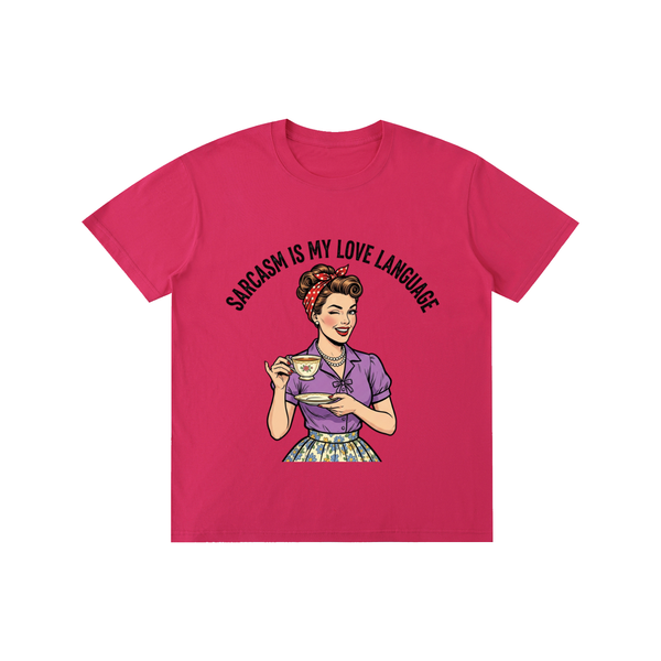 Sarcasmismylovelanguage,sarcastic,funny,retro,1950s,tee,tshirt
