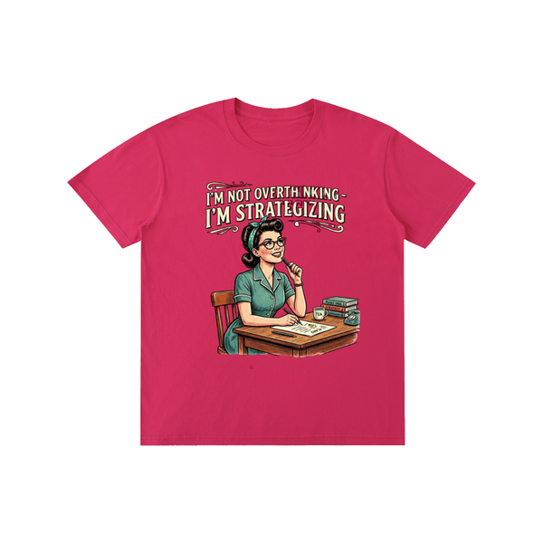 Imnotoverthinking,imstrategizing,funny,sarcastic,retro,1950s,tee,tshirt