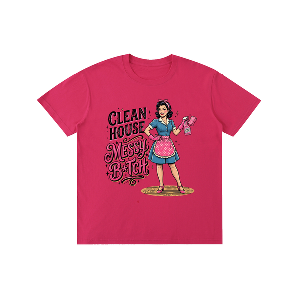 Cleanhouse,messyb,Retro,1950s,funny,sarcastic,tee,tshirt