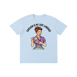 Sarcasmismylovelanguage,lovelanguage,funny,sarcastic,retro,1950s,tee,tshirt