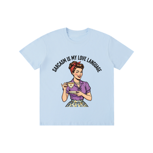 Sarcasmismylovelanguage,sarcastic,funny,retro,1950s,tee,tshirt