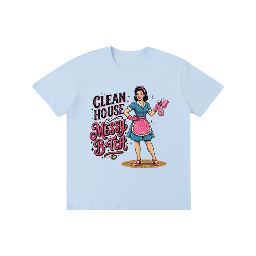 Cleanhouse,messyb,Retro,1950s,funny,sarcastic,tee,tshirt