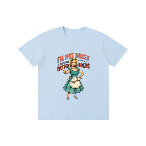 Imnotbossyijusthabebetterideas,sarcastic,funny,retro,1950s,tee,tshirts