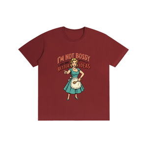 Imnotbossyijusthabebetterideas,sarcastic,funny,retro,1950s,tee,tshirts