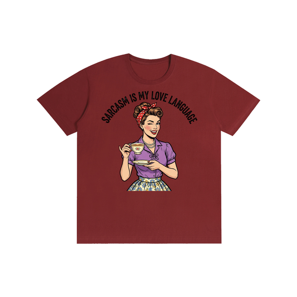 Sarcasmismylovelanguage,lovelanguage,funny,sarcastic,retro,1950s,tee,tshirt