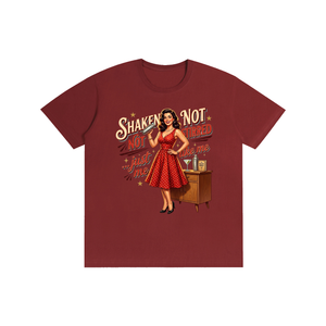 Shakennotstirred,retro,funny,1950s,sarcastic,tee,tshirt