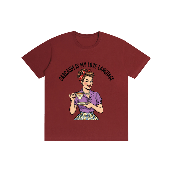 Sarcasmismylovelanguage,sarcastic,funny,retro,1950s,tee,tshirt