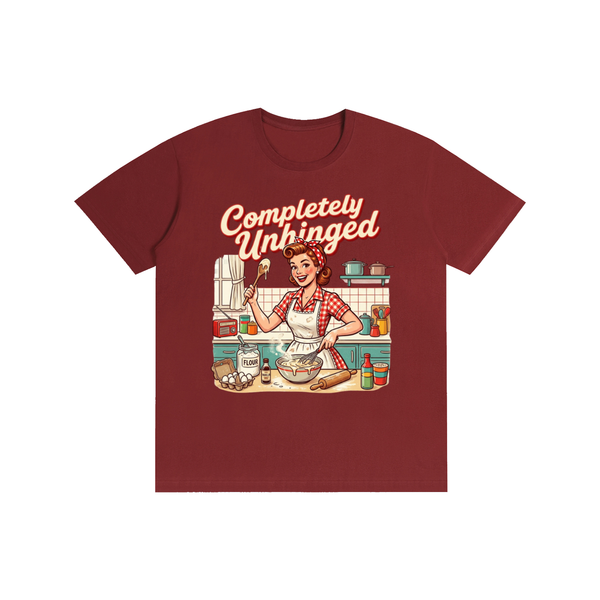 Completelyunhinged,tee,tshirt,1950s,retro,funny,sarcastic