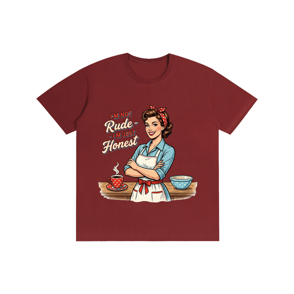 Imnotrudeimjusthonest,retro,1950s,funny,sarcastic,tee,tshirt