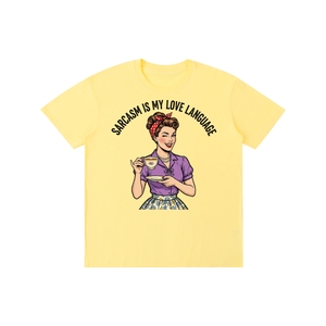Sarcasmismylovelanguage,lovelanguage,funny,sarcastic,retro,1950s,tee,tshirt