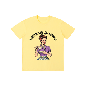 Sarcasmismylovelanguage,sarcastic,funny,retro,1950s,tee,tshirt
