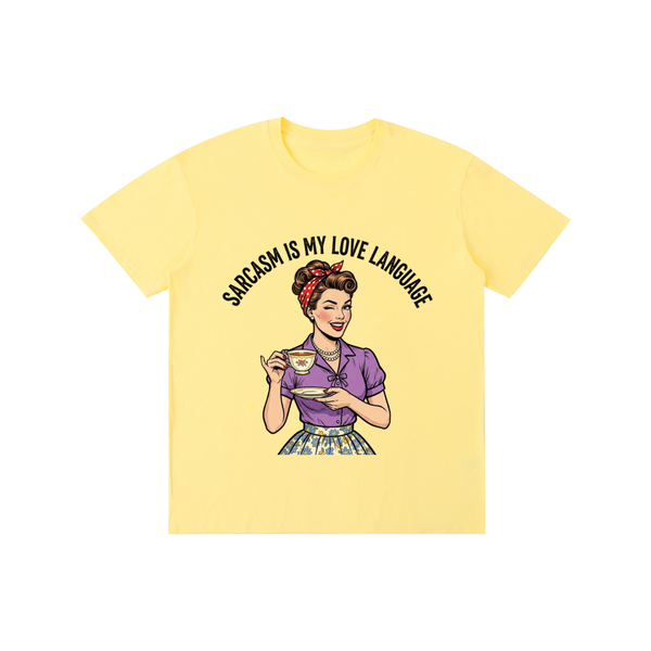 Sarcasmismylovelanguage,sarcastic,funny,retro,1950s,tee,tshirt
