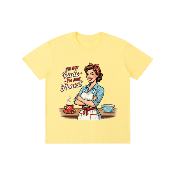 Imnotrudeimjusthonest,retro,1950s,funny,sarcastic,tee,tshirt