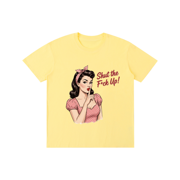 Retro,1950s,shutthefup,sarcastic,funny,tee,tshirt