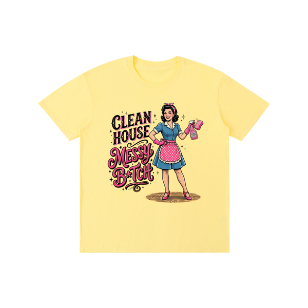 Cleanhouse,messyb,Retro,1950s,funny,sarcastic,tee,tshirt