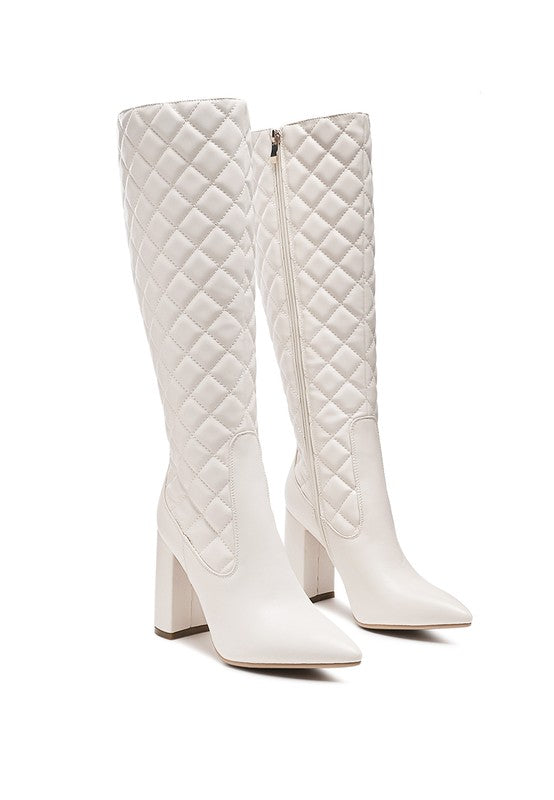 Quilt Boot White 5 by Rag Company | Fleurcouture