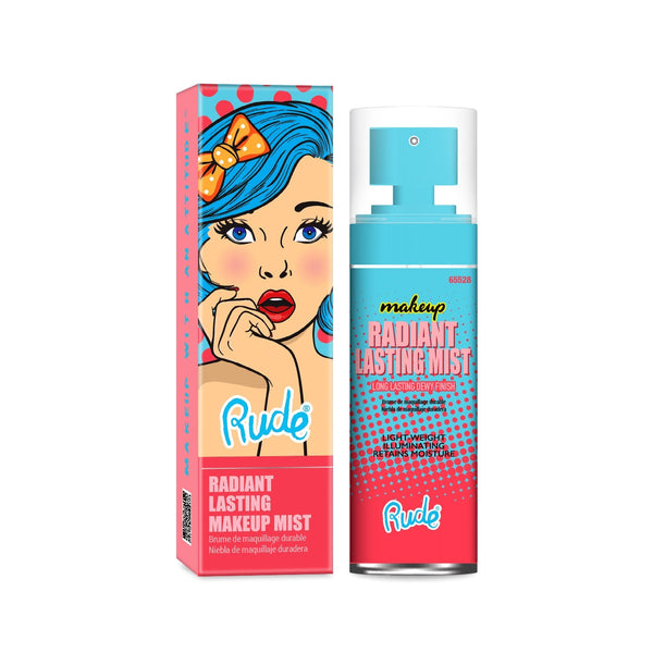 Radiant Lasting Makeup Mist Setting Spray & Powder by Rude Cosmetics | Fleurcouture