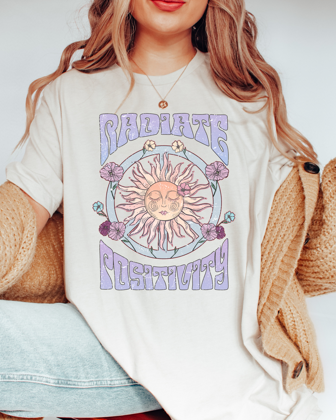 RADIATE POSITIVITY TEE(BELLA CANVAS) by LL | Fleurcouture