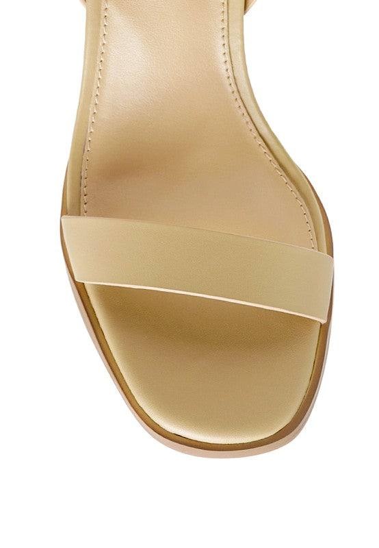 RAG&amp;CO DOLPH STACK BLOCK HEELED SANDAL by Rag Company | Fleurcouture