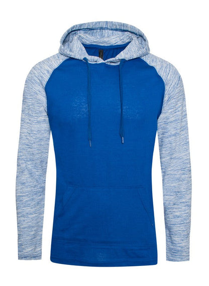 Raglan Long Sleeves Light Weight Hoodie Royal/Blue Inject S by Generation XYZ | Fleurcouture