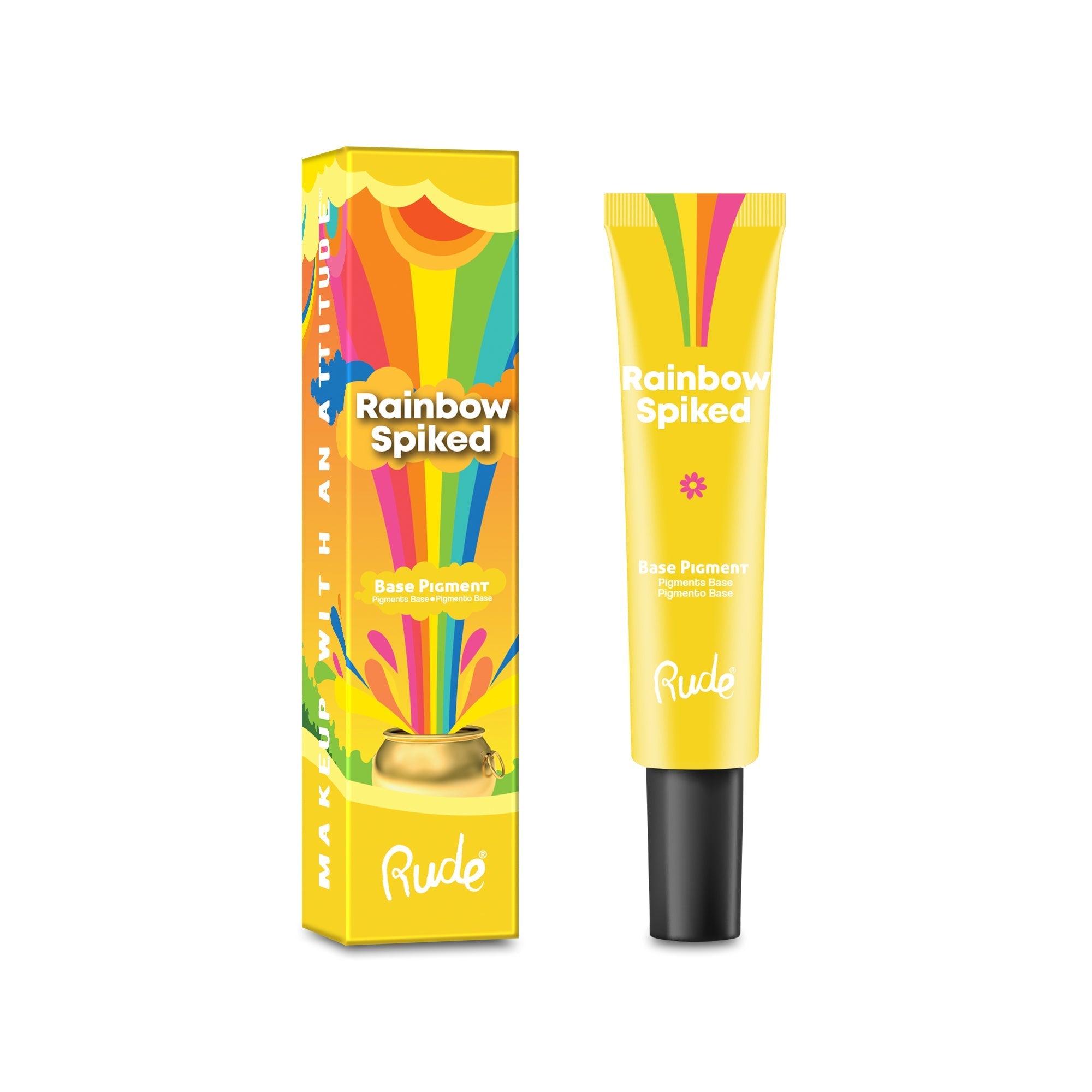 Rainbow Spiked Base Pigment Eye Primer by Rude Cosmetics | Fleurcouture