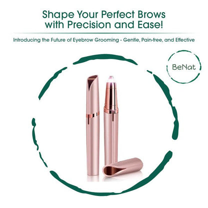 Rechargeable Eyebrow Hair Remover As shown One Size by BeNat | Fleurcouture