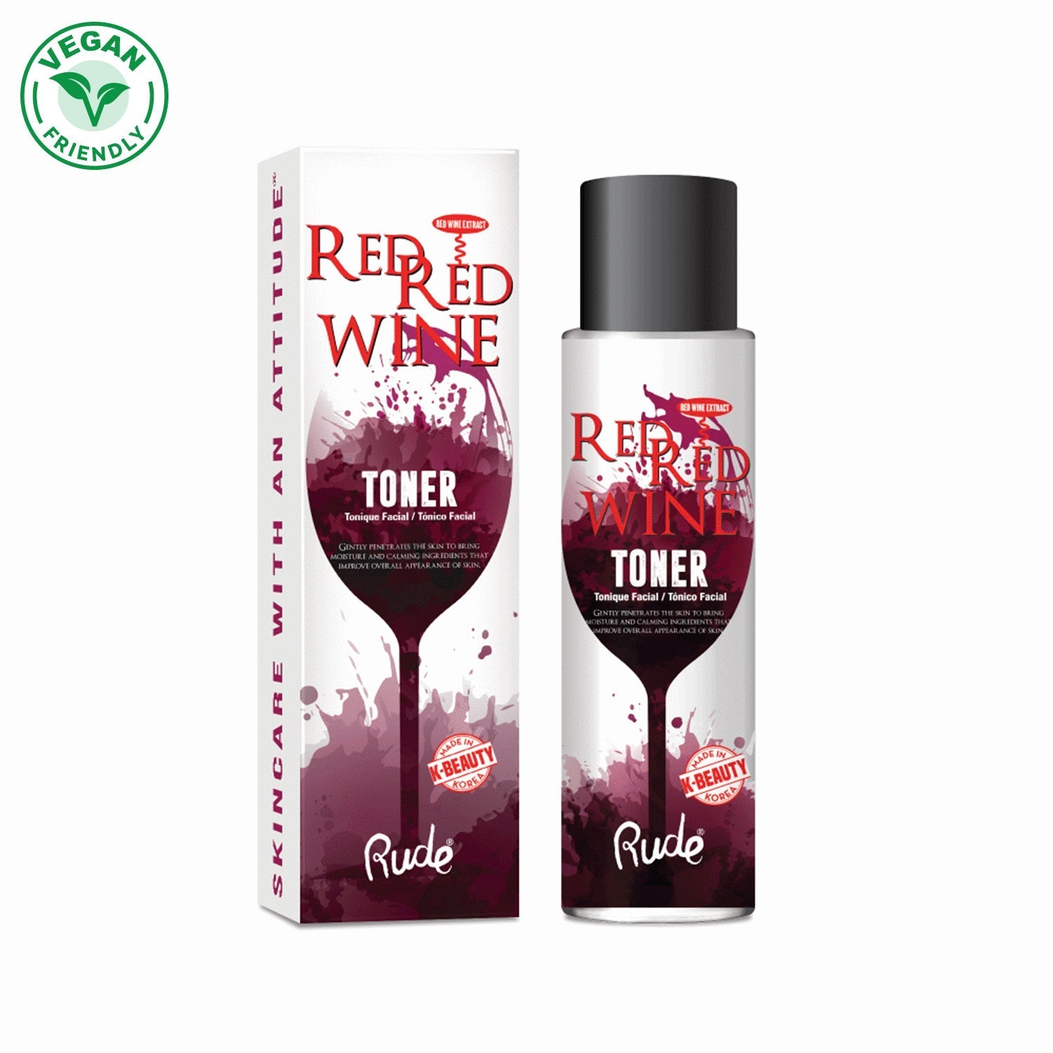 Red Red Wine Toner Toners by Rude Cosmetics | Fleurcouture