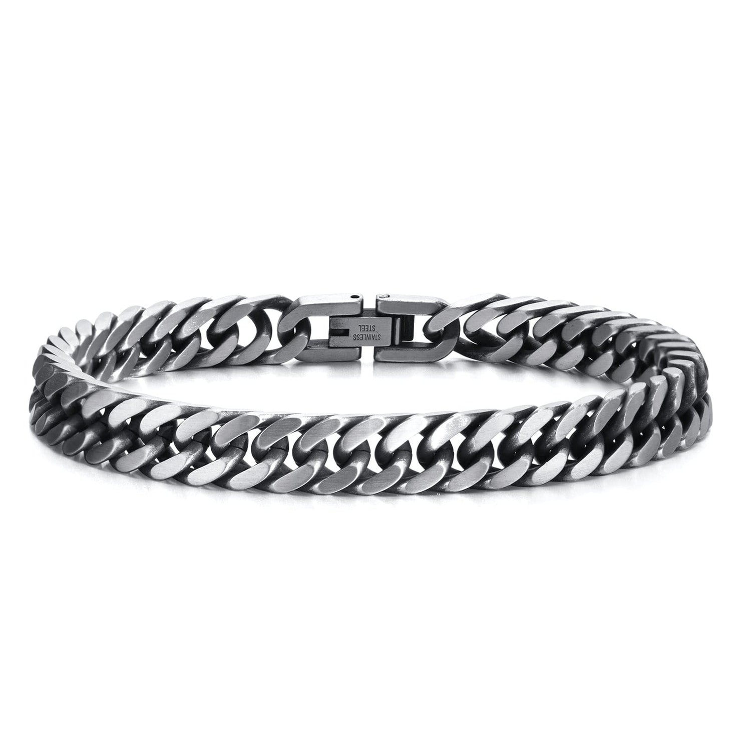 retro simple style chains print stainless steel men&