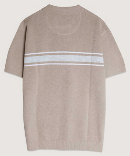 Retro Stripe Polo Sweater by Fleurcouture | Fleurcouture