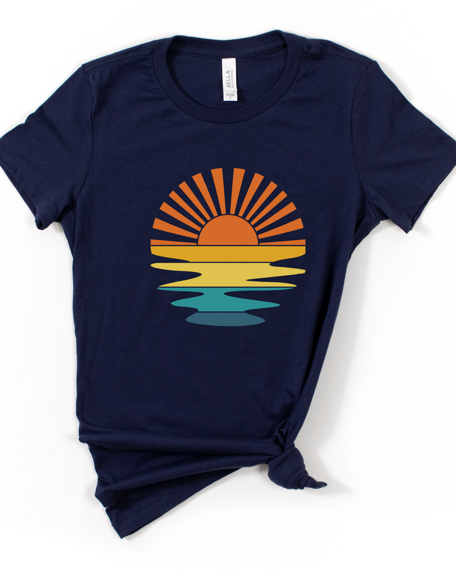 RETRO SUNSET TEE (BELLA CANVAS) by LL | Fleurcouture